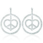 HEARTINONECIRCLEEARRING