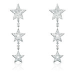 TRIPLEDIAMONDSTARDROPEARRING